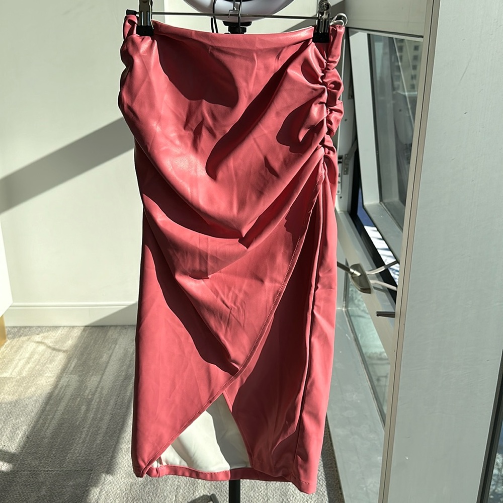 Pink slit skirt never worn with tags